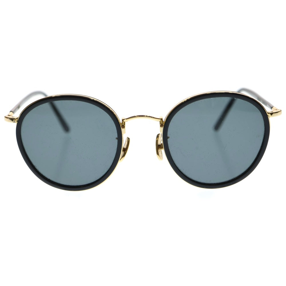 A.D.S.R.(エーディーエスアール) EVANS 01 エヴァンス サークルフレーム サングラス メガネ ブラック/ゴールド