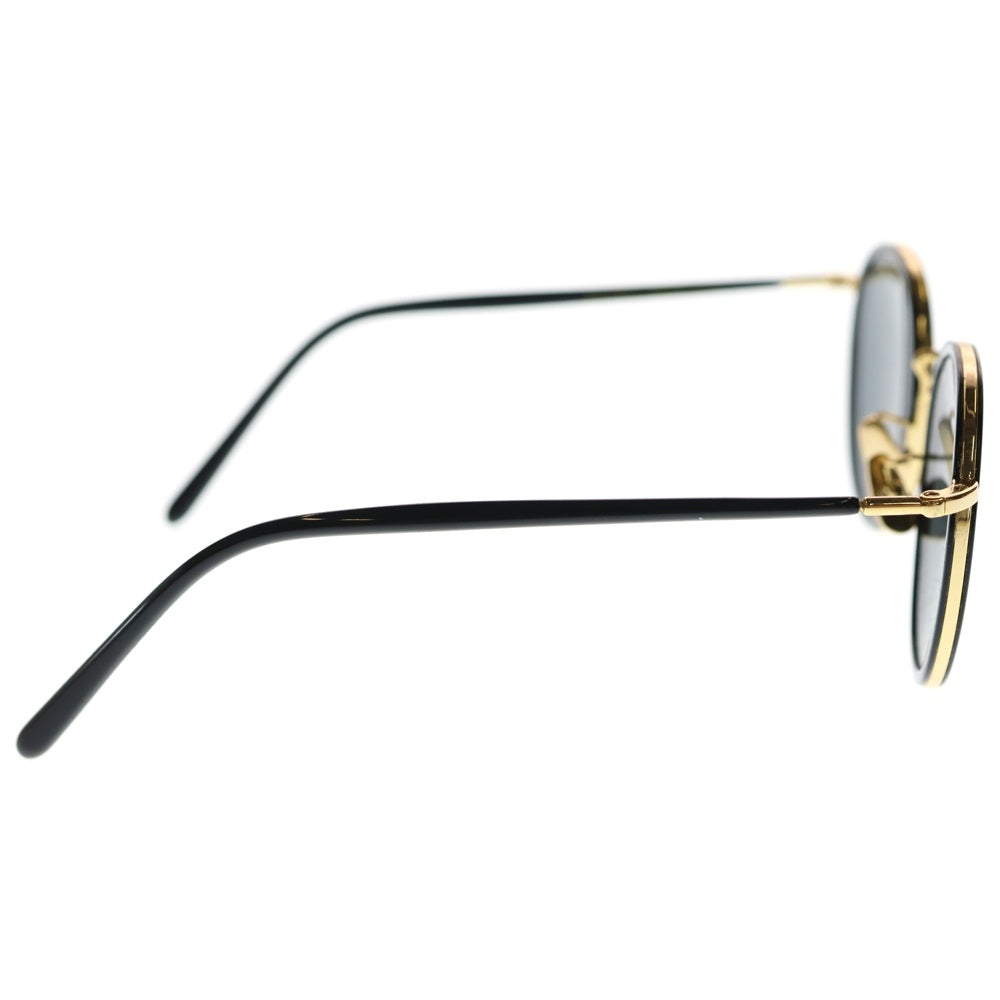 A.D.S.R.(エーディーエスアール) EVANS 01 エヴァンス サークルフレーム サングラス メガネ ブラック/ゴールド