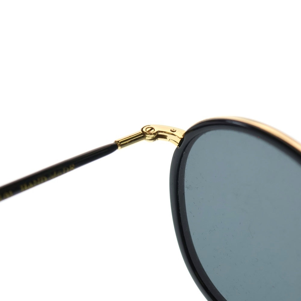 A.D.S.R.(エーディーエスアール) EVANS 01 エヴァンス サークルフレーム サングラス メガネ ブラック/ゴールド