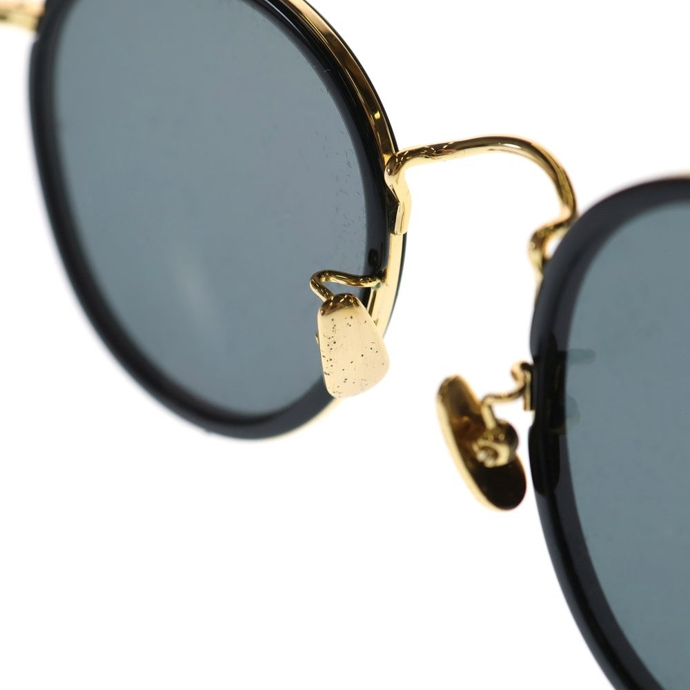 A.D.S.R.(エーディーエスアール) EVANS 01 エヴァンス サークルフレーム サングラス メガネ ブラック/ゴールド