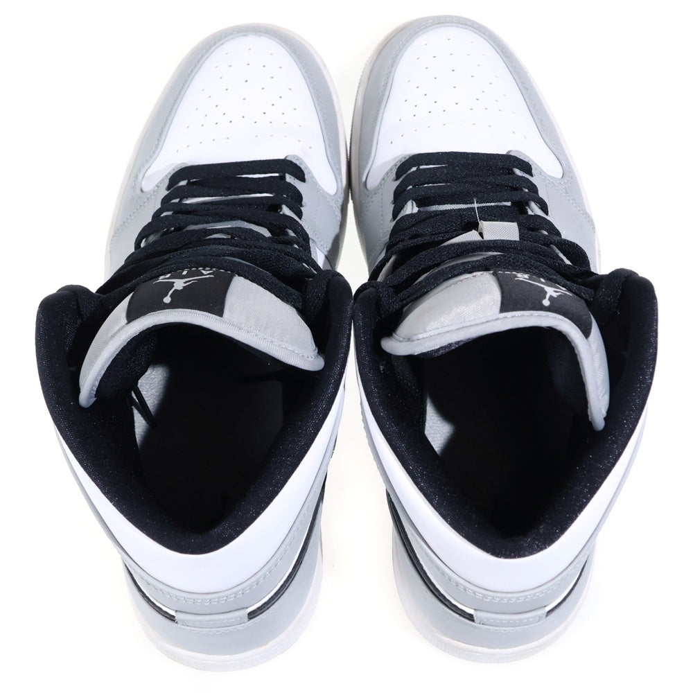 NIKE(ナイキ) AIR JORDAN 1 MID SMOKE GREY エアジョーダン 1 スモークグレー ミッドカットスニーカー グレー/ホワイト US10.5/28.5cm 554724-092