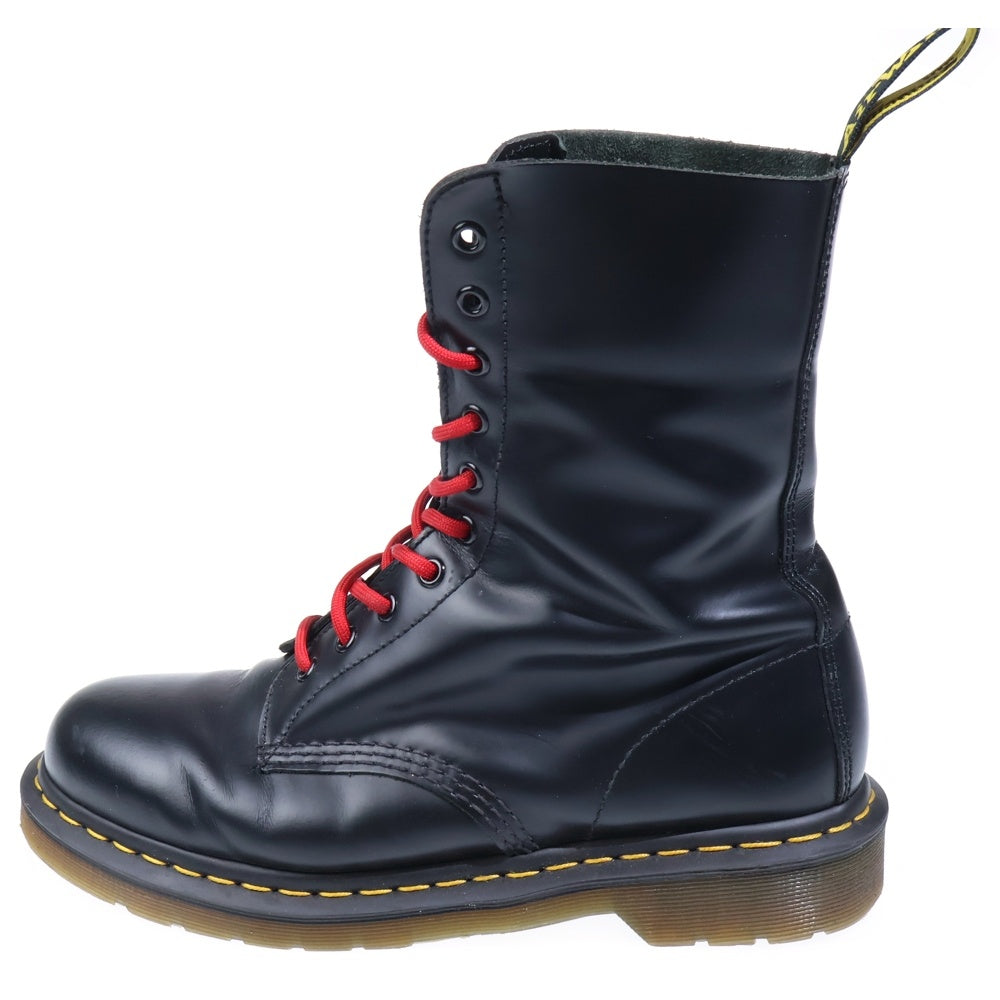 Dr.Martens(ドクターマーチン) 10ホール レースアップ レザーロングブーツ ブラック