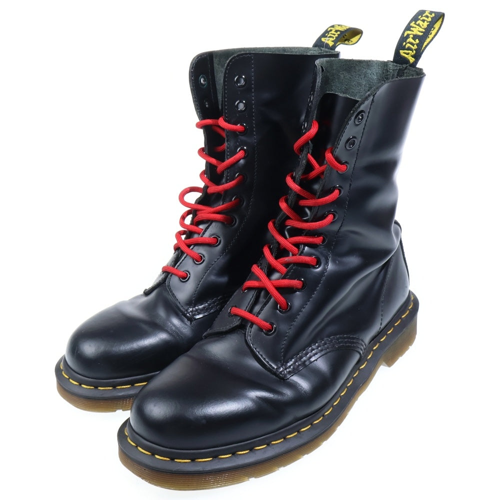Dr.Martens(ドクターマーチン) 10ホール レースアップ レザーロングブーツ ブラック