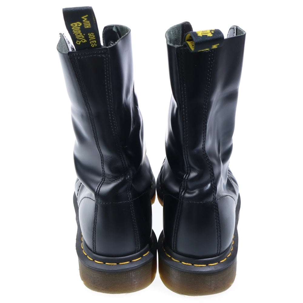 Dr.Martens(ドクターマーチン) 10ホール レースアップ レザーロングブーツ ブラック