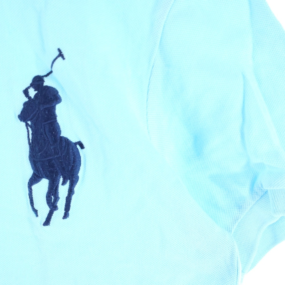 POLO RALPH LAUREN(ポロラルフローレン) ビッグポニー刺繍 半袖ポロシャツ ラガーシャツ ライトブルー