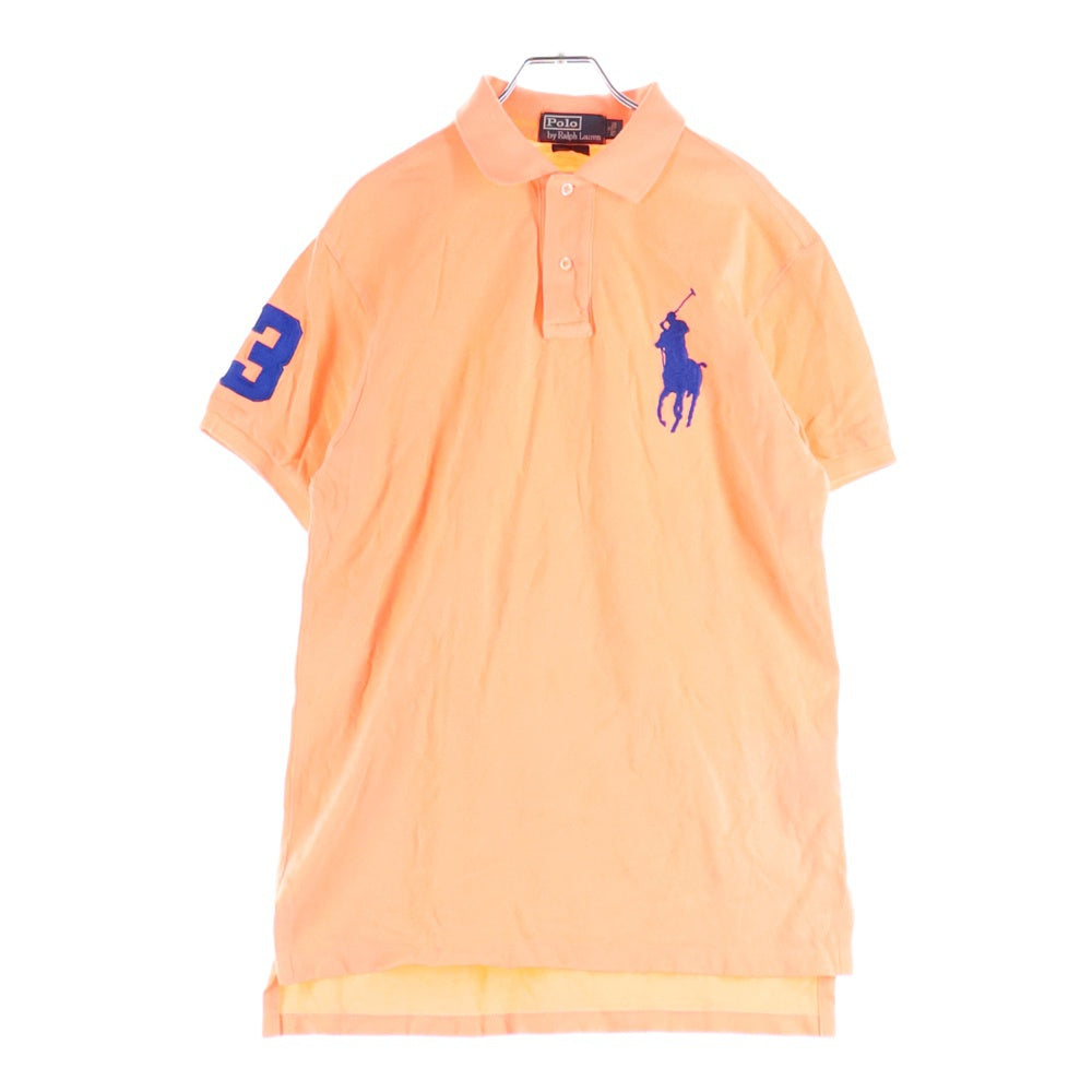 POLO RALPH LAUREN(ポロラルフローレン) ビッグポニー刺繍 半袖ポロシャツ ラガーシャツ オレンジ
