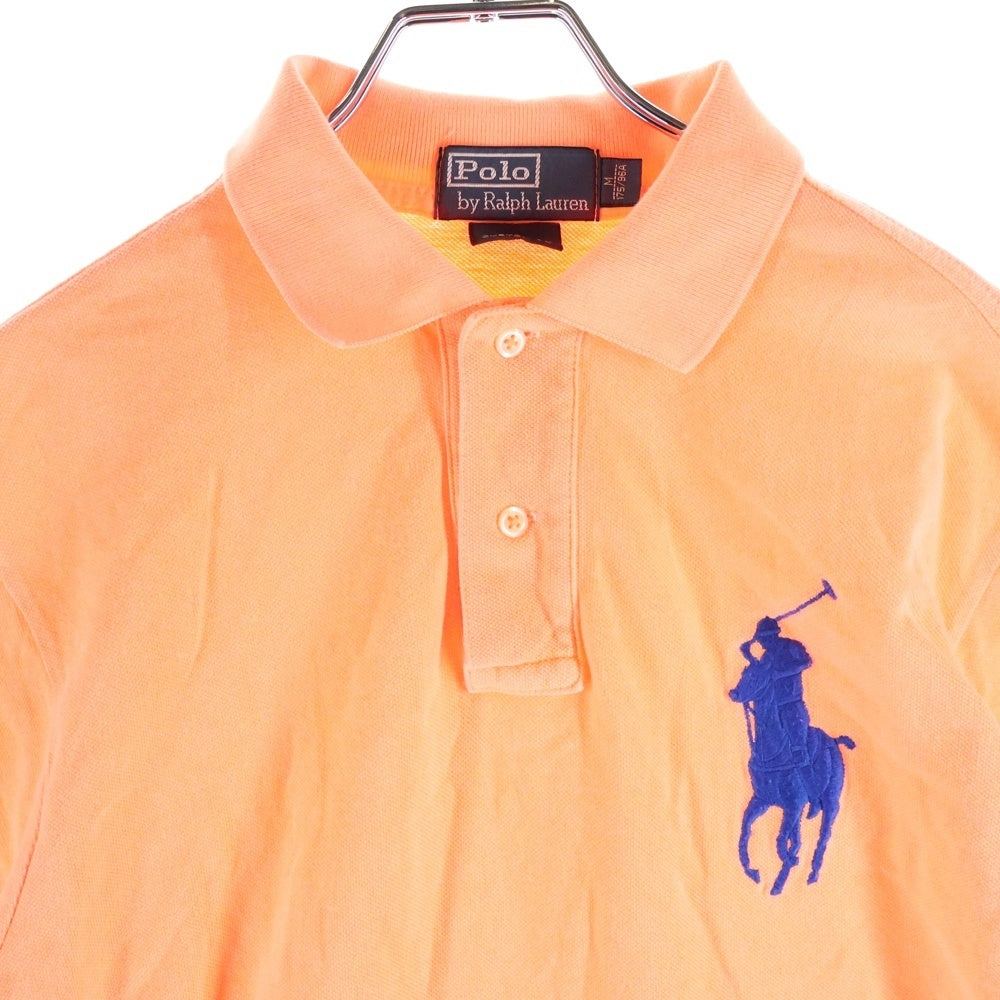 POLO RALPH LAUREN(ポロラルフローレン) ビッグポニー刺繍 半袖ポロシャツ ラガーシャツ オレンジ