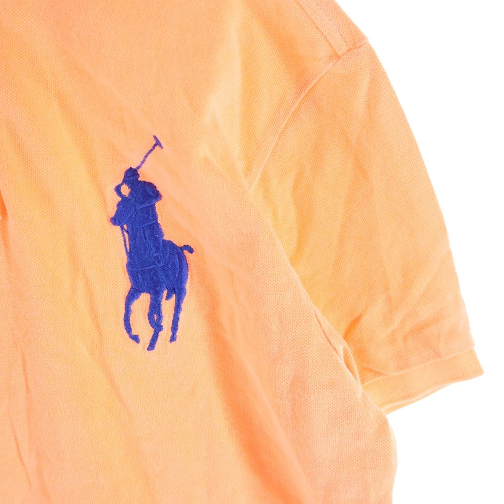 POLO RALPH LAUREN(ポロラルフローレン) ビッグポニー刺繍 半袖ポロシャツ ラガーシャツ オレンジ