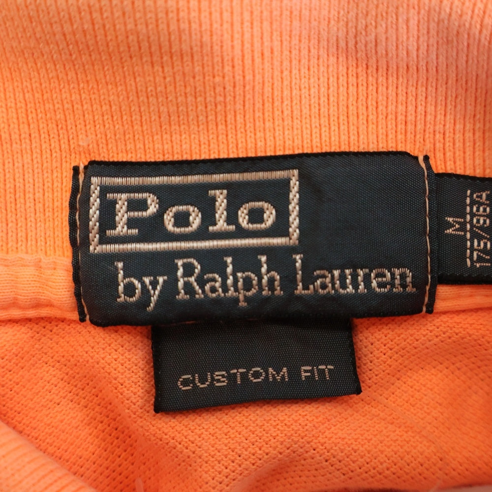 POLO RALPH LAUREN(ポロラルフローレン) ビッグポニー刺繍 半袖ポロシャツ ラガーシャツ オレンジ