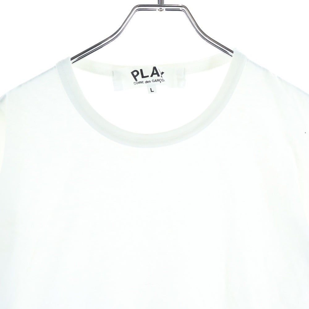 PLAY COMME des GARCONS(プレイコムデギャルソン) 19SS Heart L/S tee アームプリント クルーネック 長袖Tシャツ カットソー ホワイト AZ-T262