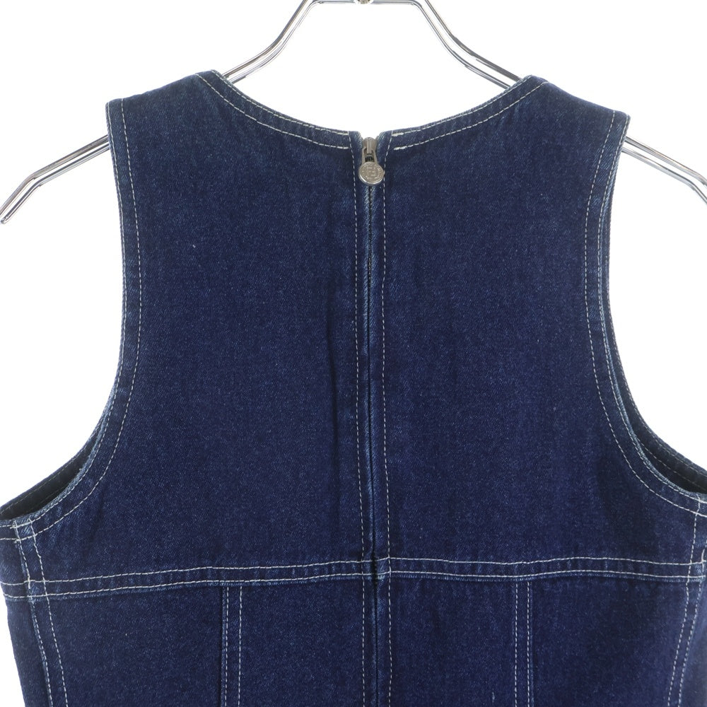 FENDI(フェンディ) FFロゴ ノースリーブ デニム ワンピース インディゴ レディース