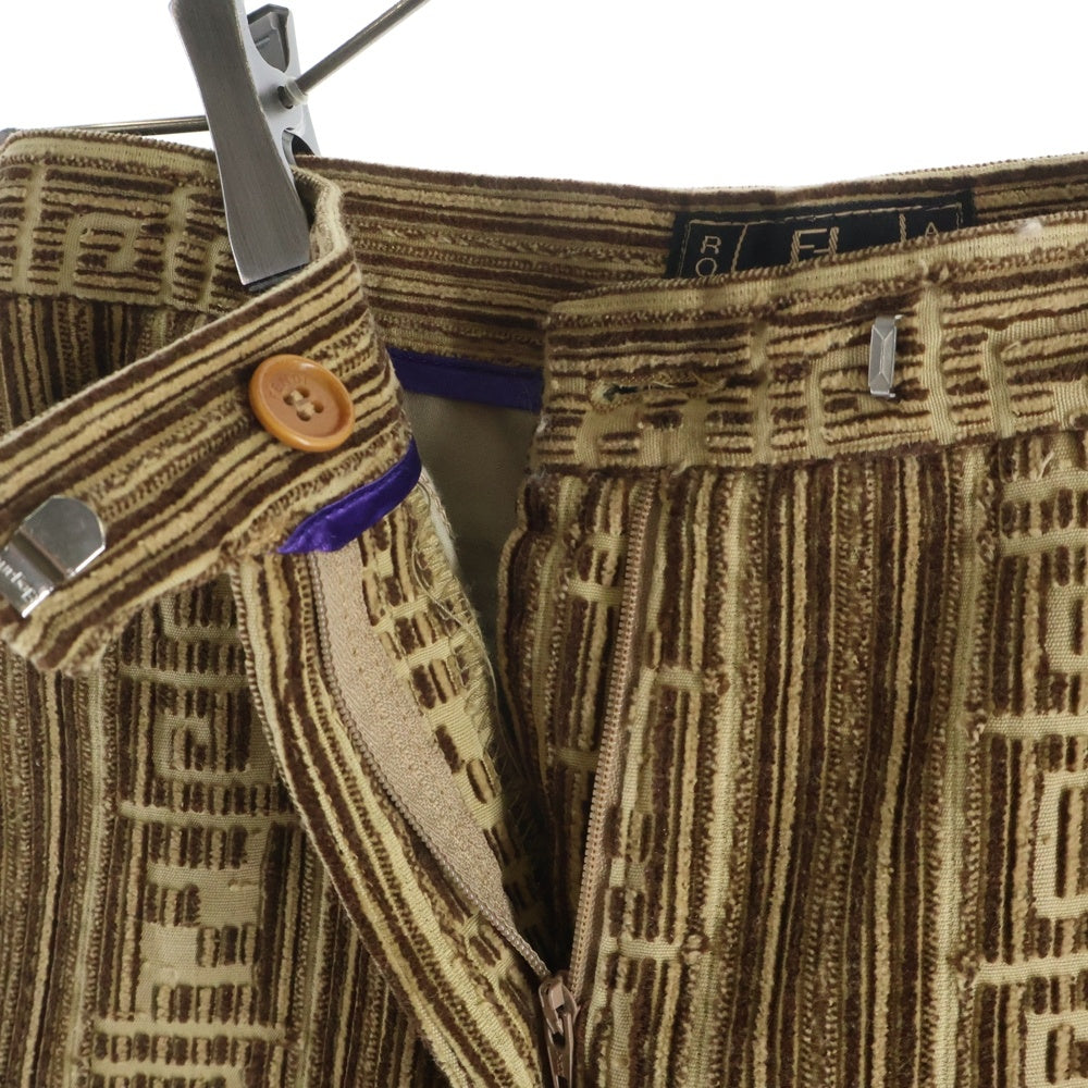 FENDI(フェンディ) ズッカ柄 コーデュロイパンツ ベージュ