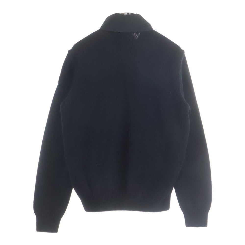 MONCLER(モンクレール) 24AW CARDIGAN TRICOT カーディガン トリコット ジップアップ ポリエステル ニット切り替え ジャケット ブラック J20919B00030 M1282