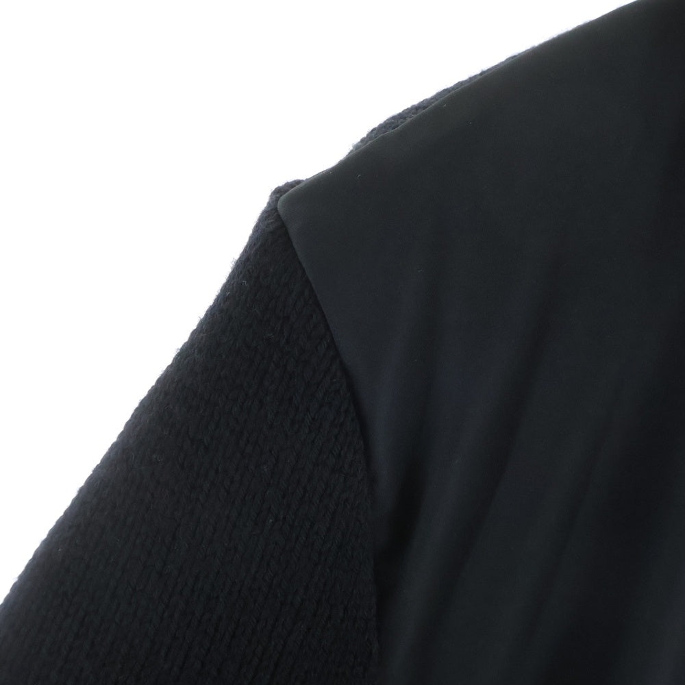 MONCLER(モンクレール) 24AW CARDIGAN TRICOT カーディガン トリコット ジップアップ ポリエステル ニット切り替え ジャケット ブラック J20919B00030 M1282
