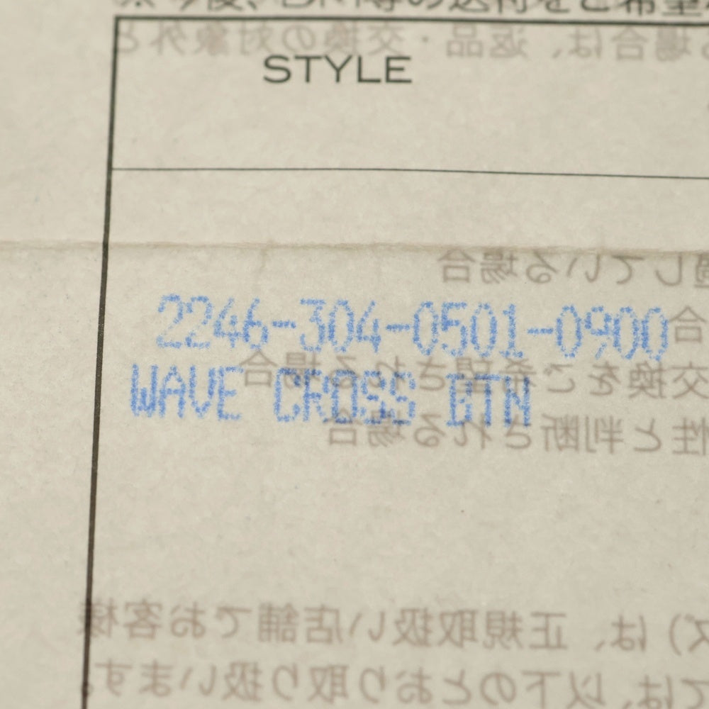 CHROME HEARTS(クロムハーツ) WAVE ウェーブ レザーウォレット 財布　ブラック BCA375