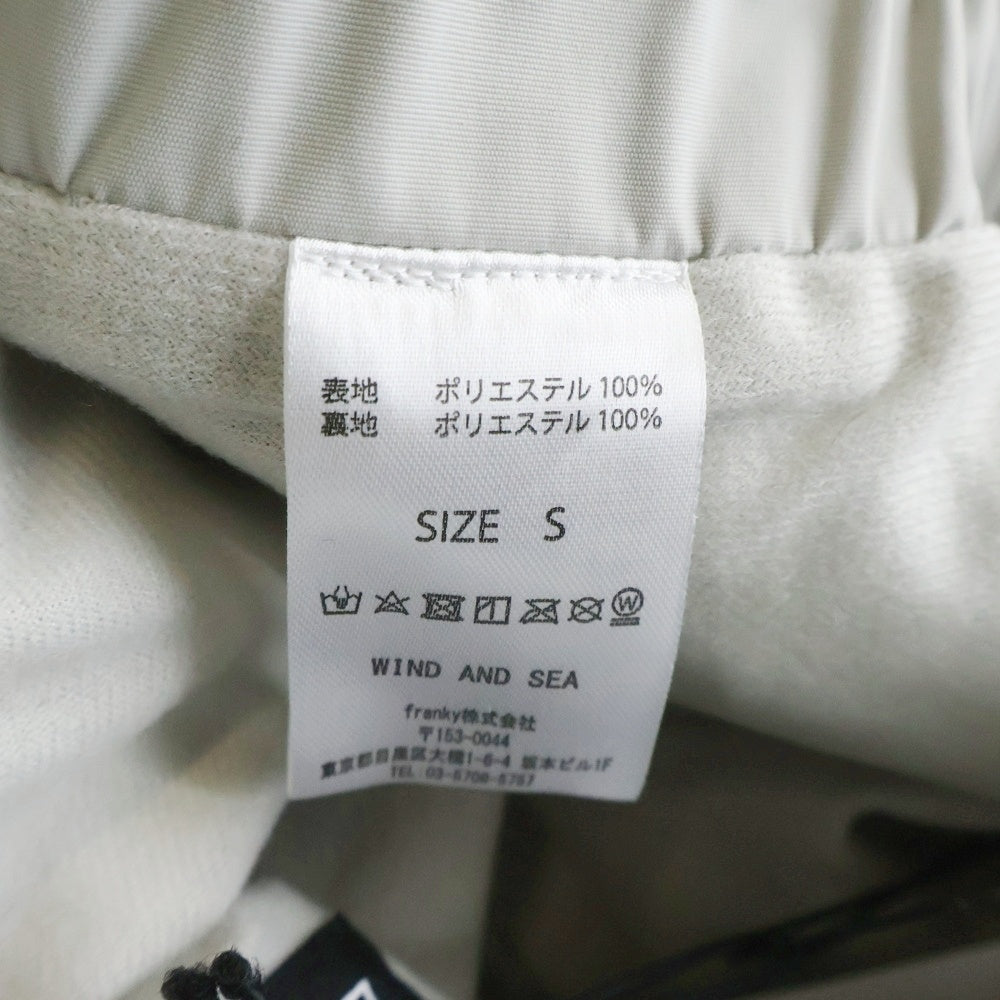 WIND AND SEA(ウィンダンシー) 24SS SEA WATER REPELLENT PANTS ロゴプリント レぺレントナイロンパンツ グレー WDS-0-SIG-24-Q3-PT-01