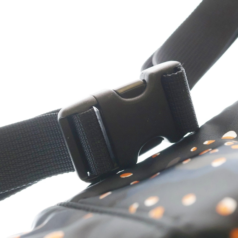 PORTER(ポーター) PS CHIP CAMO WAIST BAG AMO WAIST BAG PSチップカモ ナイロンウェストバッグ ブラック/オレンジ 384-08808