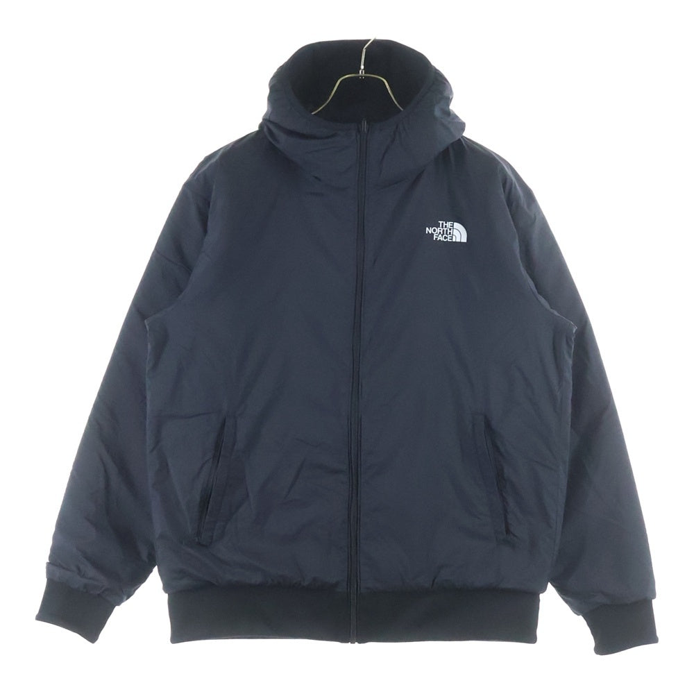 THE NORTH FACE(ザノースフェイス) REVERSIBLE TECH AIR HOODIE ロゴプリント リバーシブル テック エア フーデッドナイロンジャケット ネイビー NT62289