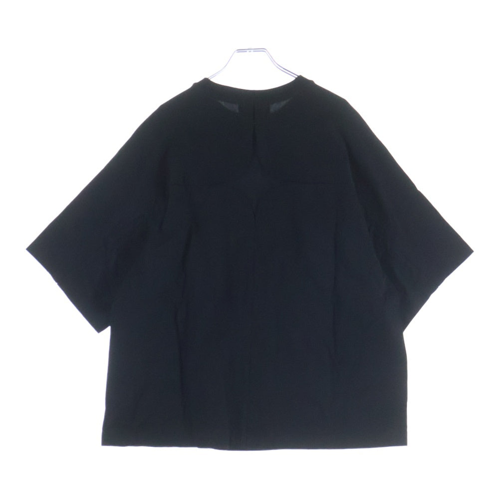 ROTOL(ロトル) CROSS MESH TEE クロス メッシュ切替 クルーネック半袖Tシャツ カットソー ブラック