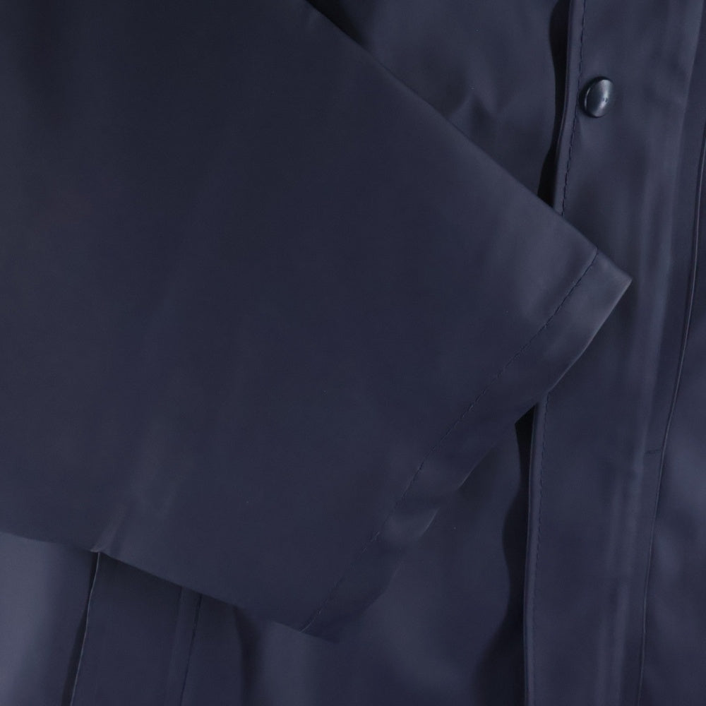 VETEMENTS(ヴェトモン) 17AW OVERSIZED HOODED RAINCOAT オーバーサイズ ロゴプリント フーデッドレインコート ネイビー WAH18JA24