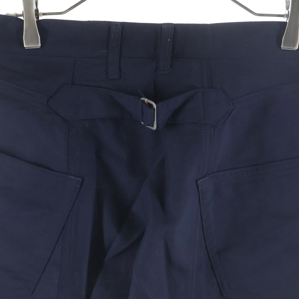 JUNYA WATANABE COMME des GARCONS(ジュンヤワタナベ コムデギャルソン) 15SS AD2014 シンチバック付 ウールスラックスパンツ ネイビー WO-P046