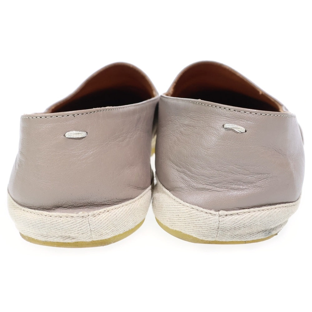 Maison Margiela(メゾンマルジェラ) レザー グリッタースリッポン ローカットシューズ グレー