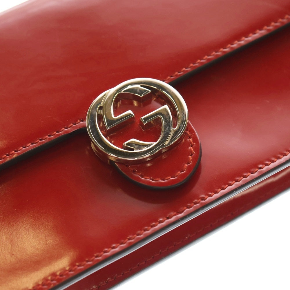 GUCCI(グッチ) インターンロッキングG パテントレザー ショルダー