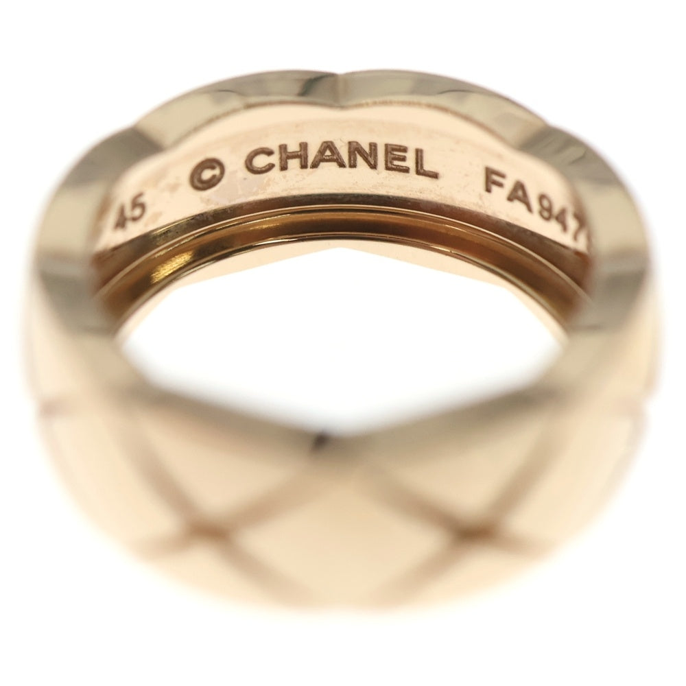 CHANEL(シャネル) ココ クラッシュ コレクション リング 18Kベージュゴールド ミディアムモデル J10817 レディース