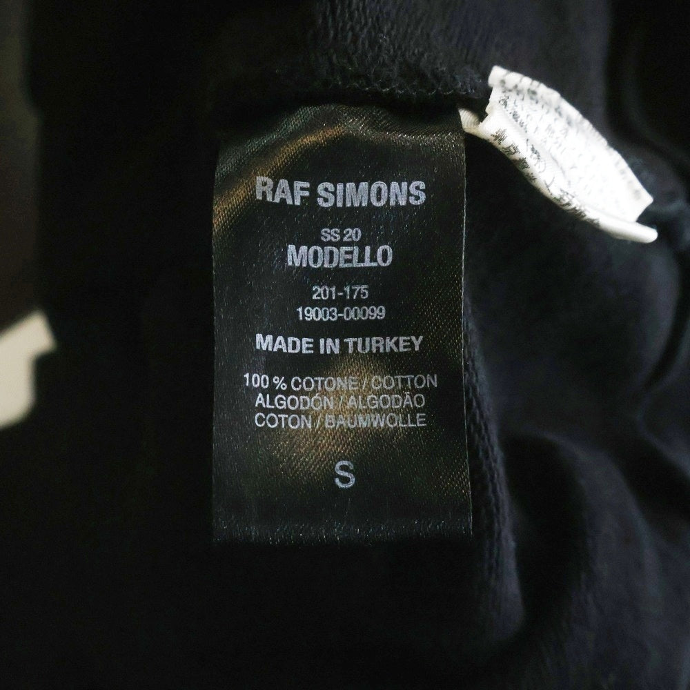 RAF SIMONS(ラフシモンズ) 20SS Oversized Hoodie with Patches and Pins パッチワーク オーバーサイズド フーデッド パーカー ブラック 201-175