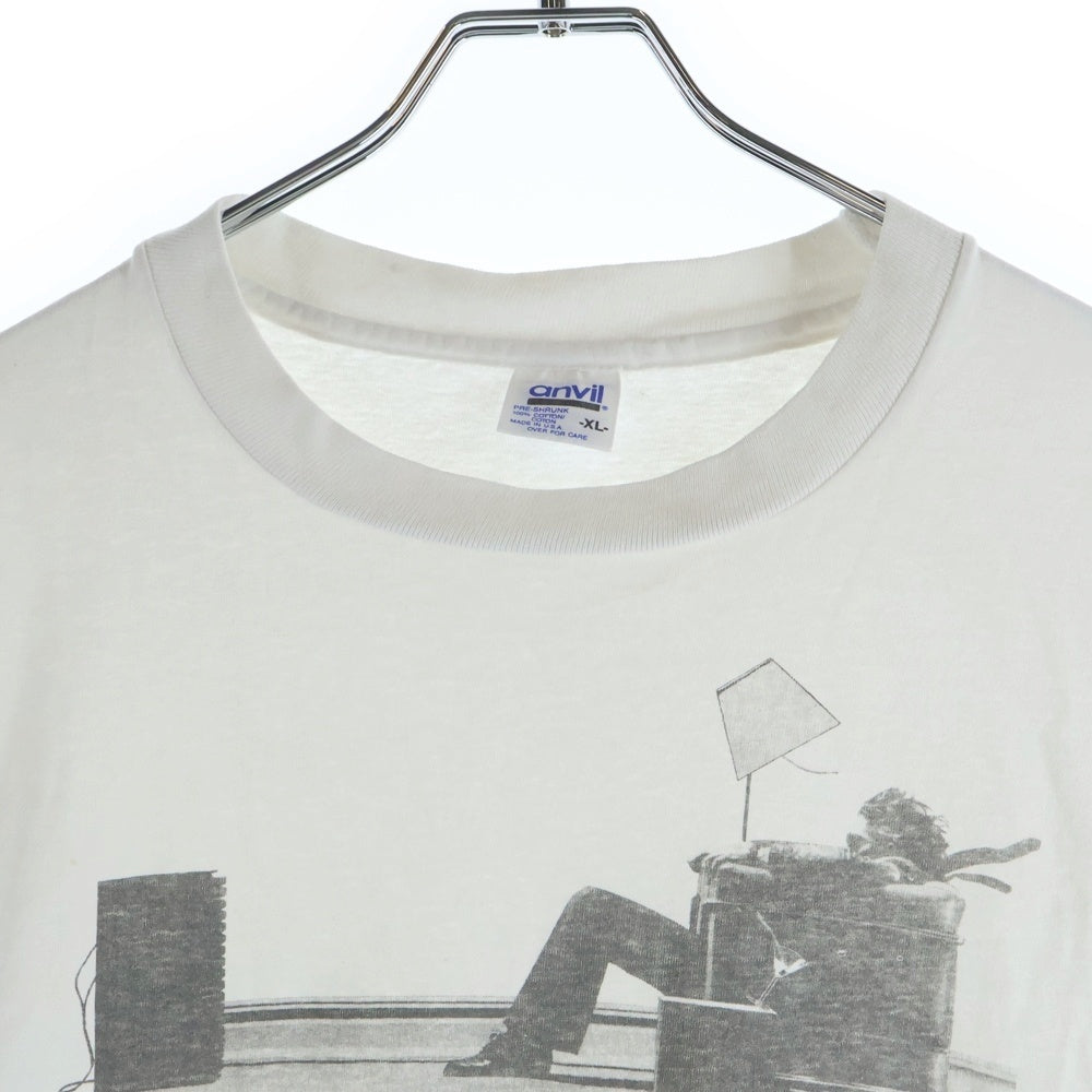 VINTAGE(ヴィンテージ) 90S VINTAGE MAXELL マクセル フロントロゴデザイン クルーネック カットソー 半袖Tシャツ ホワイト