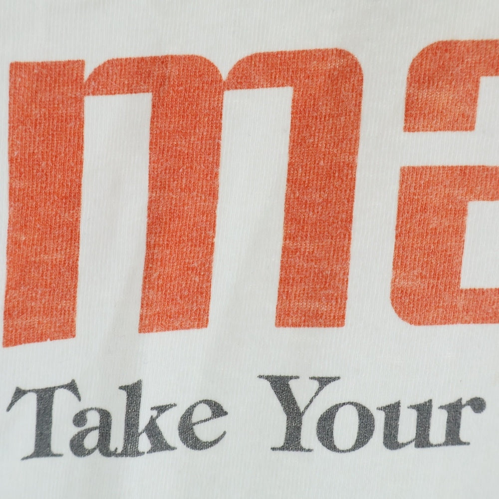 VINTAGE(ヴィンテージ) 90S VINTAGE MAXELL マクセル フロントロゴデザイン クルーネック カットソー 半袖Tシャツ ホワイト