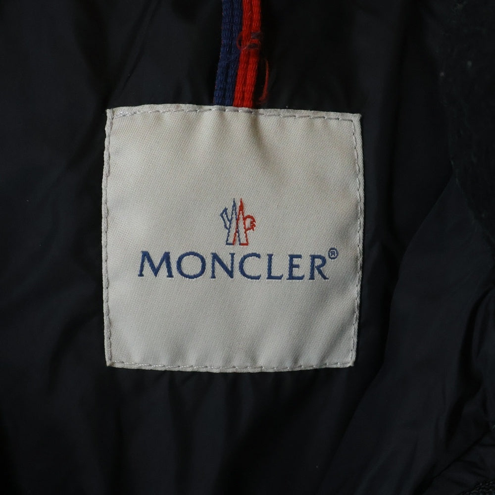 MONCLER(モンクレール) MOKA モカ アームロゴワッペン ジップアップ フーデッドダウンジャケット ブラウン 49332/50/68959