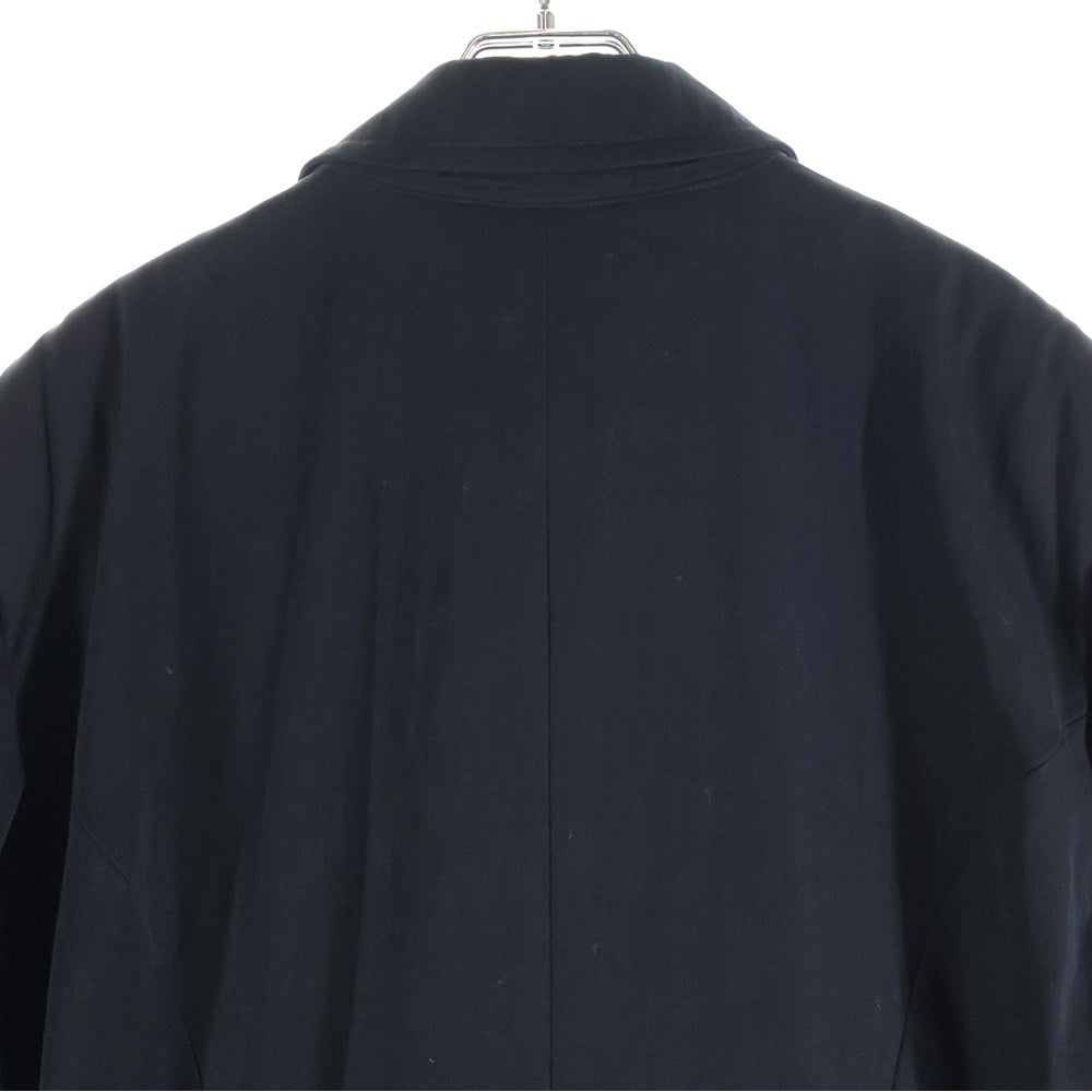 tricot COMME des GARCONS(トリコ コム デ ギャルソン) 80S-90S 比翼ボタン フロントポケット ウール ステンカラーコート ブラック TC-050020