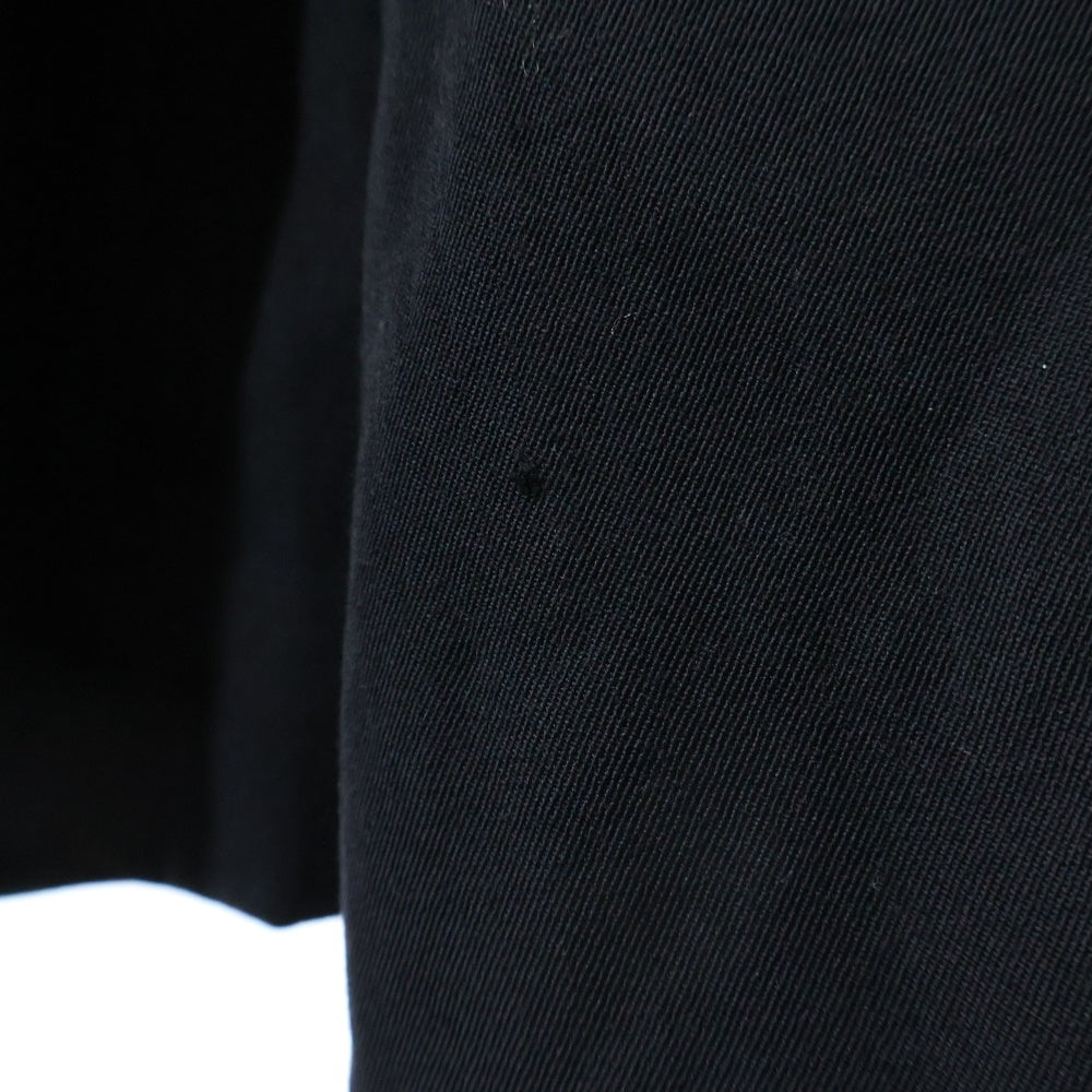 tricot COMME des GARCONS(トリコ コム デ ギャルソン) 80S-90S 比翼ボタン フロントポケット ウール ステンカラーコート ブラック TC-050020