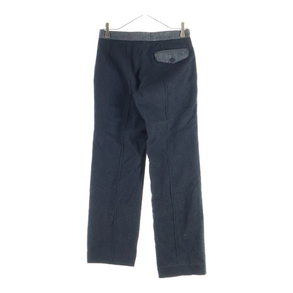 UNDERCOVER(アンダーカバー) 05AW ARTS&CRAFTS期 ジップアップ センタープレス ウール スラックスパンツ ブラック/グレー 5A77-P13
