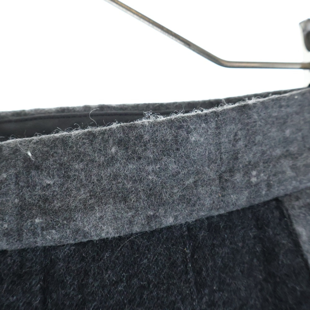 UNDERCOVER(アンダーカバー) 05AW ARTS&CRAFTS期 ジップアップ センタープレス ウール スラックスパンツ ブラック/グレー 5A77-P13