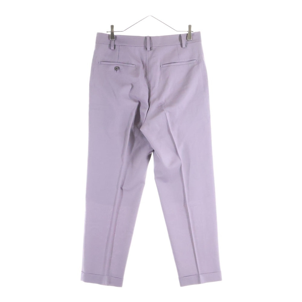 WACKO MARIA(ワコマリア) 22SS ×DORMEUIL PLEATED TROUSERS TYPE-2 ドーメル プリーツドトラウザーズ スラックスパンツ パープル 22SS-WMP-TR19
