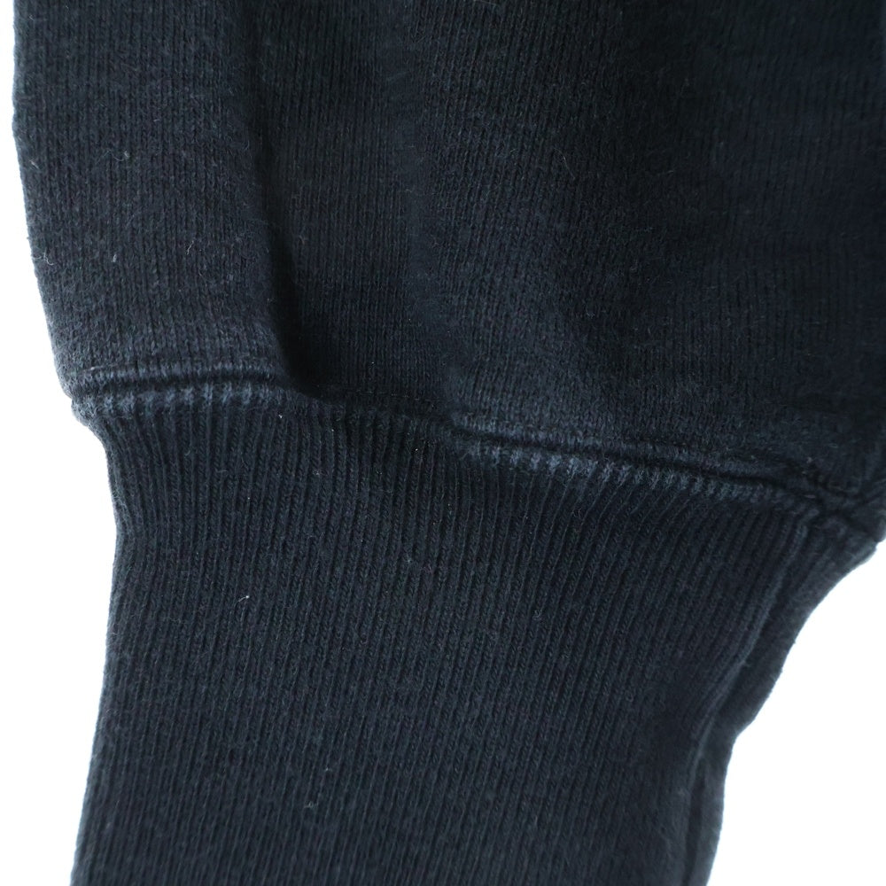 DESCENDANT(ディセンダント) 24AW TEAM HOODY フロントロゴプリント プルオーバーフーディー パーカー ブラック