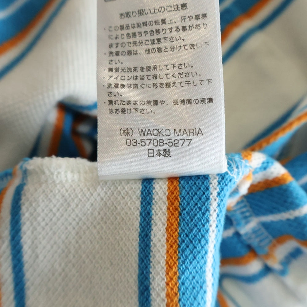 WACKO MARIA(ワコマリア) 鹿の子 クルーネック 半袖ポケットTシャツ カットソー マルチカラー