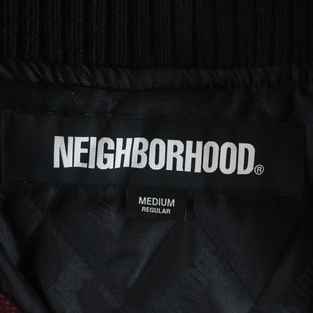 NEIGHBORHOOD(ネイバーフッド) 22AW BUFFALO CHECK JACKET バッファローチェック ジップアップジャケット レッド 222UTNH-JKM01