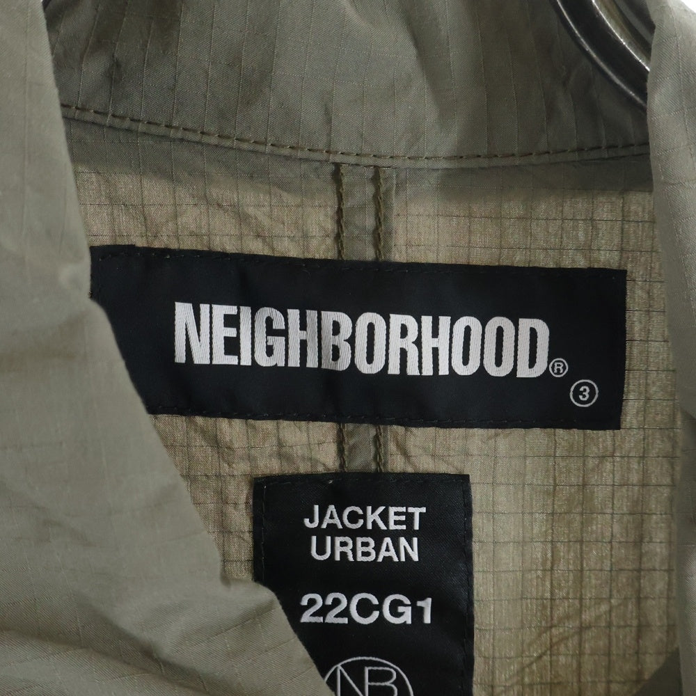 NEIGHBORHOOD(ネイバーフッド) 22SS COVERALL/CN-JK リップストップ カバーオール シャツジャケット カーキ 221UTNH-JKM03