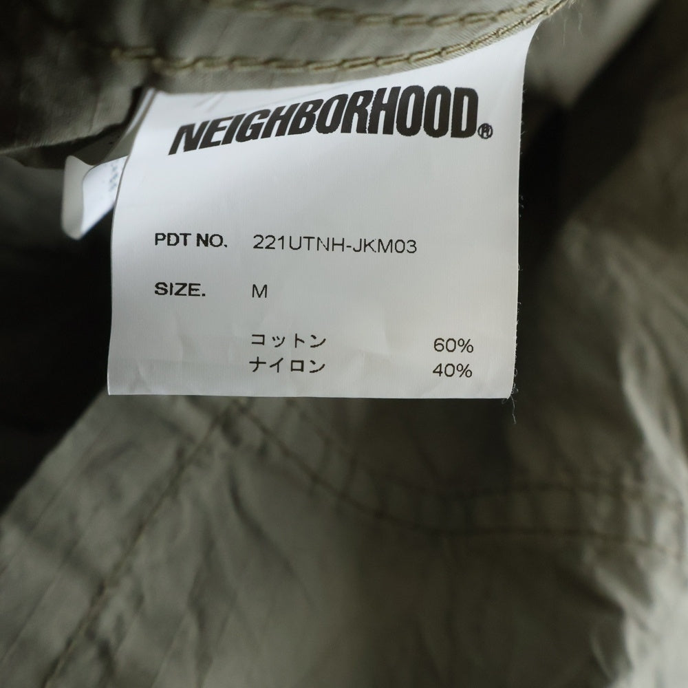 NEIGHBORHOOD(ネイバーフッド) 22SS COVERALL/CN-JK リップストップ カバーオール シャツジャケット カーキ 221UTNH-JKM03
