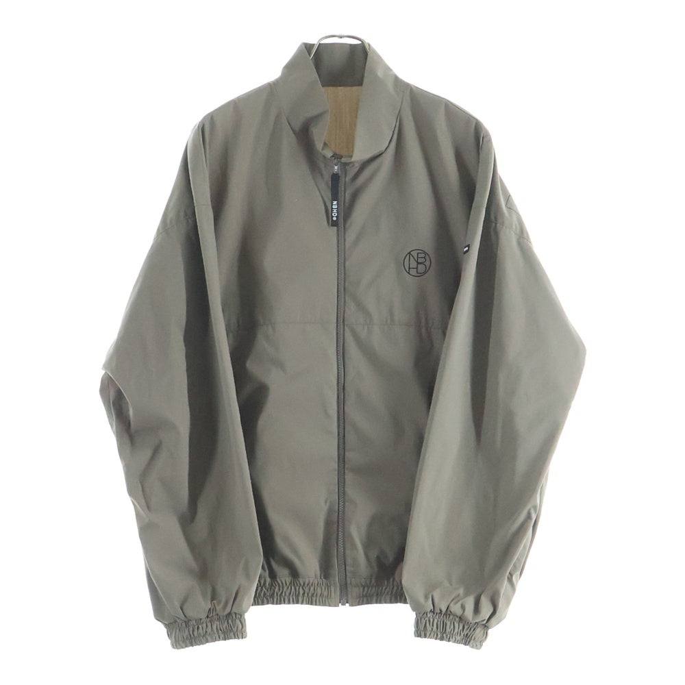 NEIGHBORHOOD(ネイバーフッド) 22SS POLY STAND/E-JK バックロゴプリント ジップアップジャケット ブラウン 221AQNH-JKM01