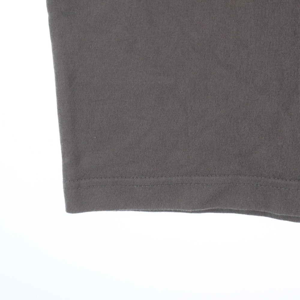 CALEE(キャリー) DROP SHOULDER COUNTERSIGN SNAKE ドロップショルダー カウンターサイン スネーク ロゴプリント クルーネック半袖Tシャツ カットソー ブラウン