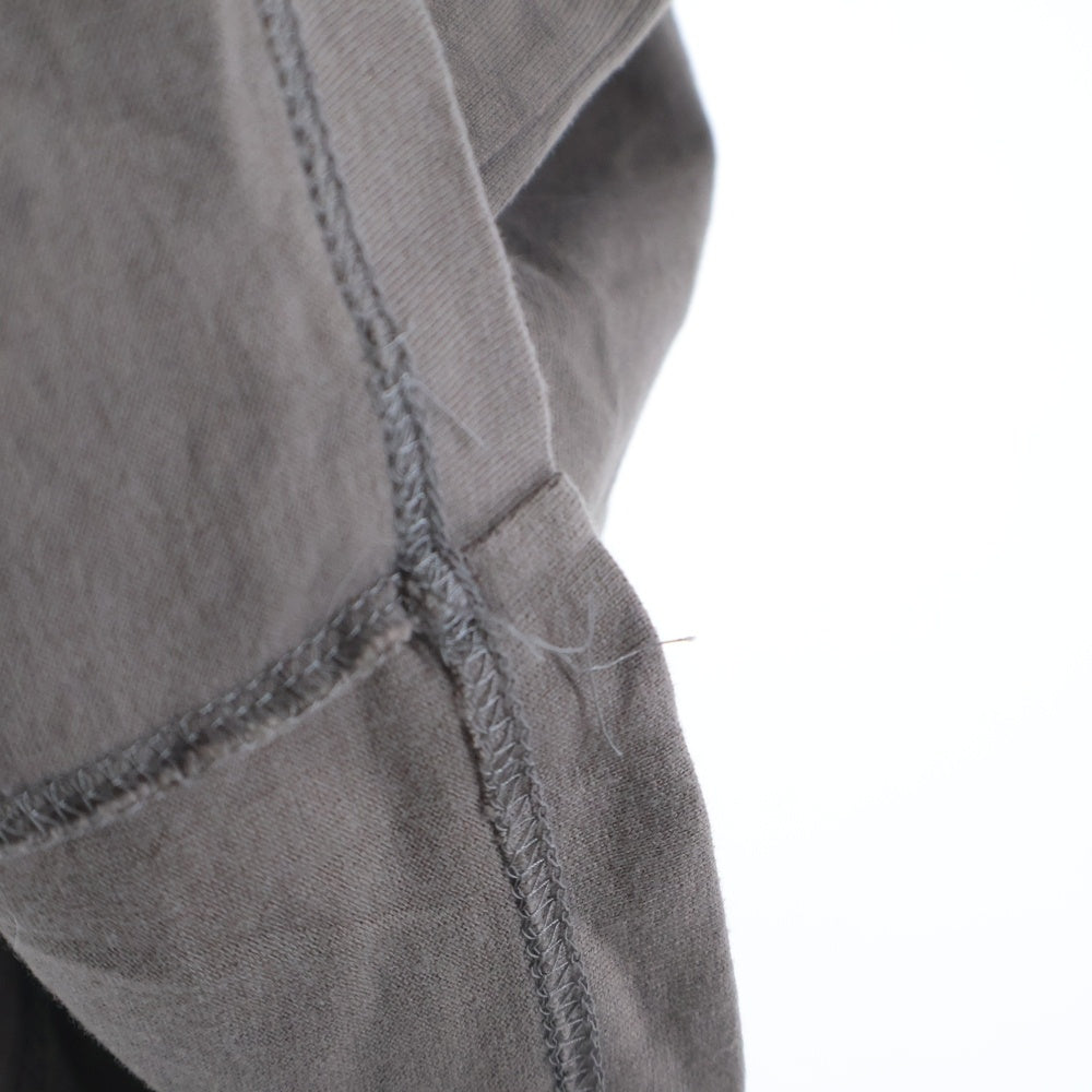 CALEE(キャリー) DROP SHOULDER COUNTERSIGN SNAKE ドロップショルダー カウンターサイン スネーク ロゴプリント クルーネック半袖Tシャツ カットソー ブラウン