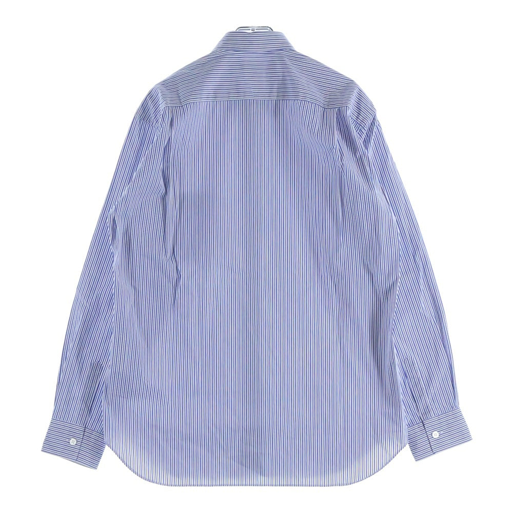 COMME des GARCONS SHIRT(コムデギャルソンシャツ) 17SS FOREVER フォーエバー レギュラーカラー ストライプ柄 長袖シャツ ブルー CDGS2ST