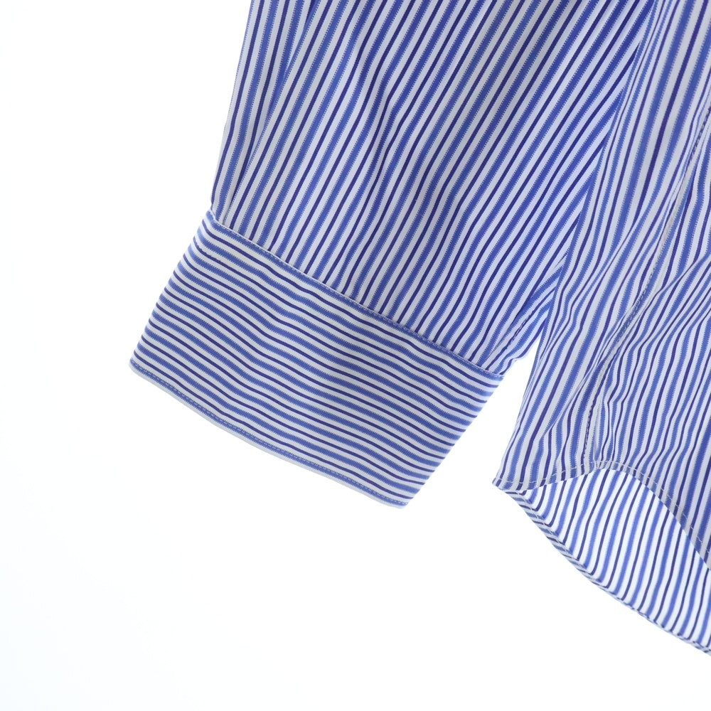 COMME des GARCONS SHIRT(コムデギャルソンシャツ) 17SS FOREVER フォーエバー レギュラーカラー ストライプ柄 長袖シャツ ブルー CDGS2ST