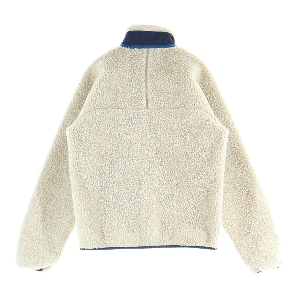 PATAGONIA(パタゴニア) 18AW CLASSIC RETRO-X クラシック レトロ ロゴパッチ ボア ジップアップ フリース ジャケット レディース ベージュ 23056FA18