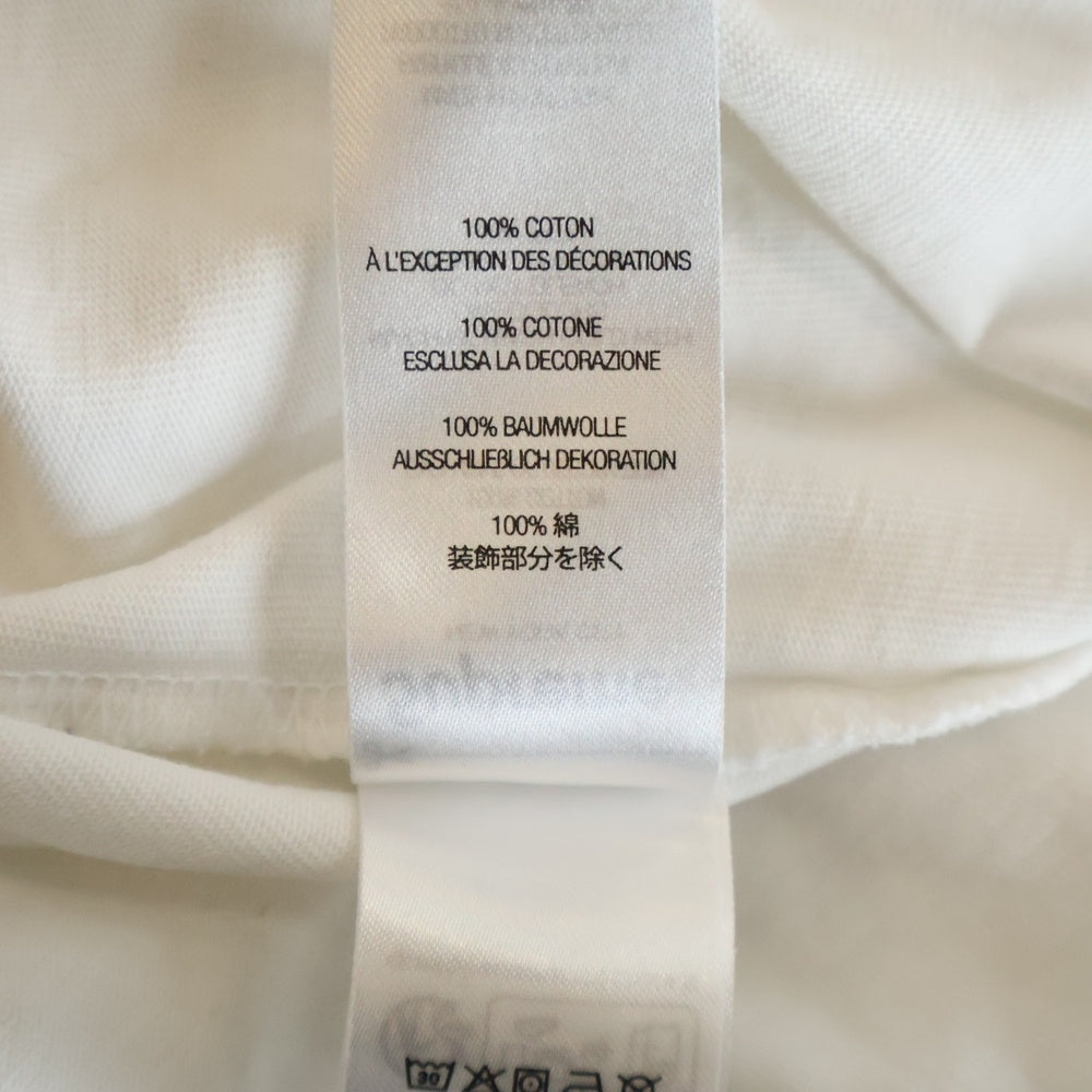 SUPREME(シュプリーム) 23AW Mock Neck L/S Top モックネック ロゴエンブロイダリー ロングスリーブ 長袖カットソーTシャツ ホワイト