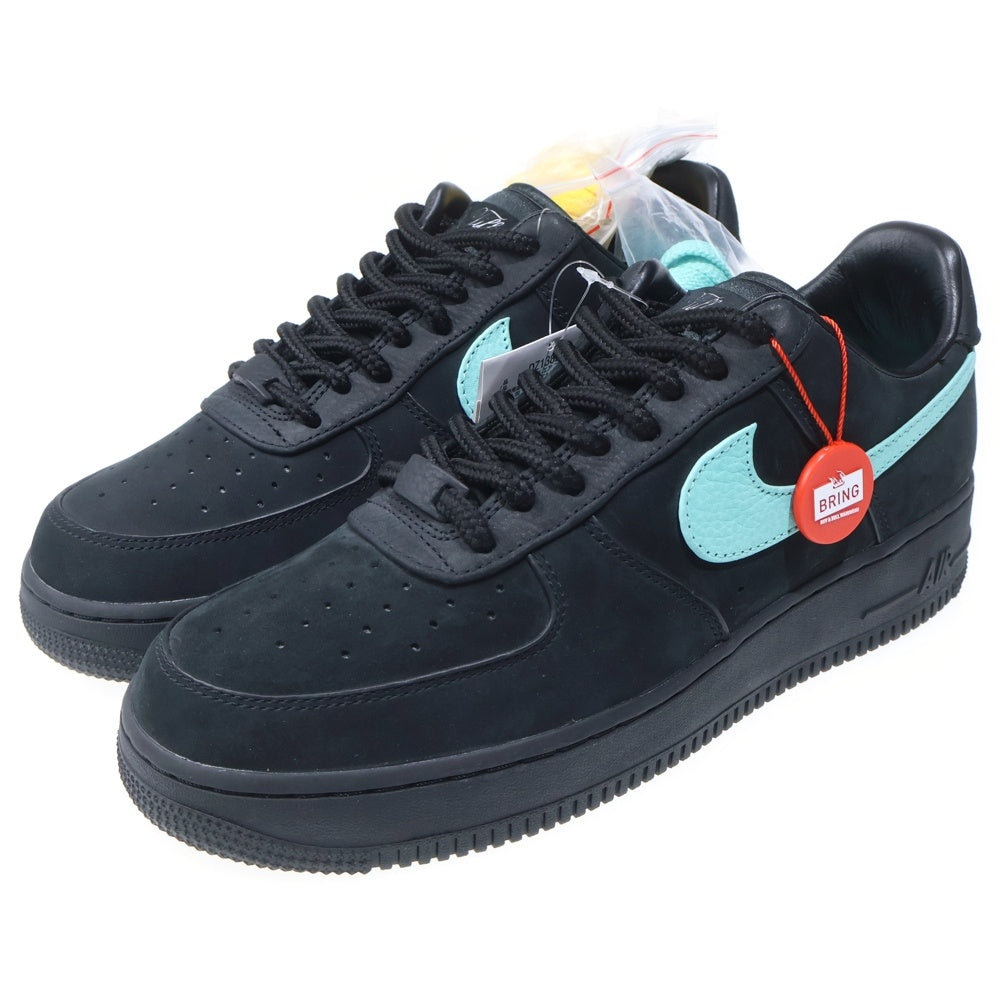 NIKE(ナイキ) ×TIFFANY&CO AIR FORCE 1 LOW 1837 BLACK ティファニー エアフォース1 ローカットスニーカー シューズ ブルー/ブラック US9.5/27.5cm DZ1382-001